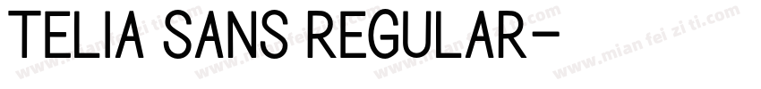 Telia Sans Regular字体转换